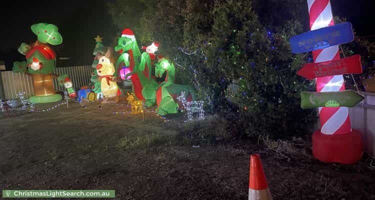 Christmas Light display at 1 Irish Street, Mallala