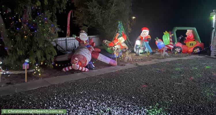 Christmas Light display at 1 Irish Street, Mallala