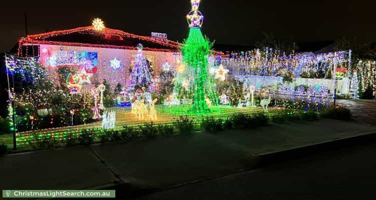 Christmas Light display at 79 Hanworth Street, Balcatta