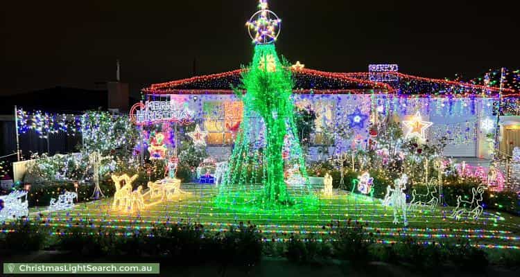 Christmas Light display at 79 Hanworth Street, Balcatta