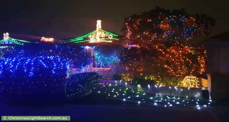 Christmas Light display at 21 Arbroath Circle, Kinross