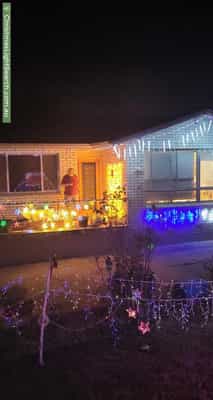 Christmas Light display at 26 Marlock Street, Rivett