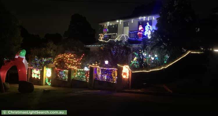 Christmas Light display at 84 Strathallan Road, Macleod