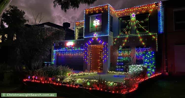 Christmas Light display at 2 Kewarren Court, Coburg