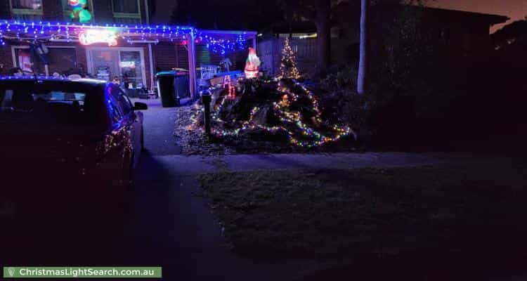 Christmas Light display at 8 Kate Court, Langwarrin