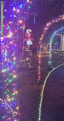Christmas Light display at 362 Glenfern Road, Upwey