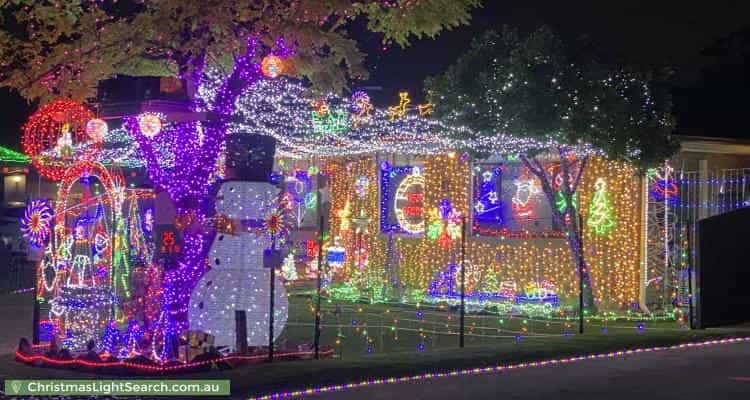 Christmas Light display at 14 Palena Crescent, Saint Clair