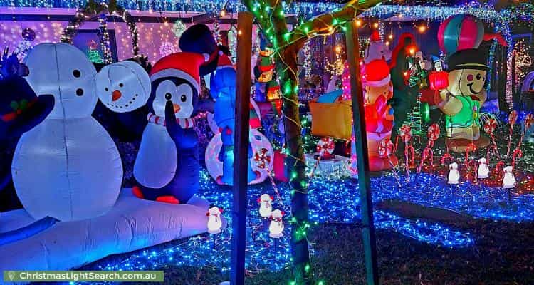 Christmas Light display at 1 Snowdon Street, West Beach