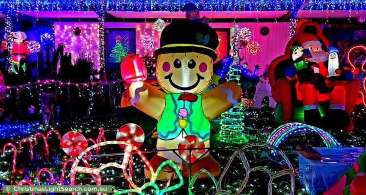 Christmas Light display at 1 Snowdon Street, West Beach
