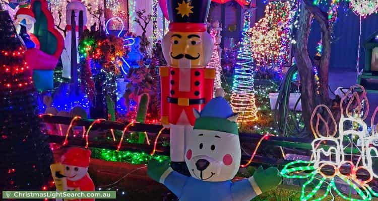 Christmas Light display at 1 Snowdon Street, West Beach