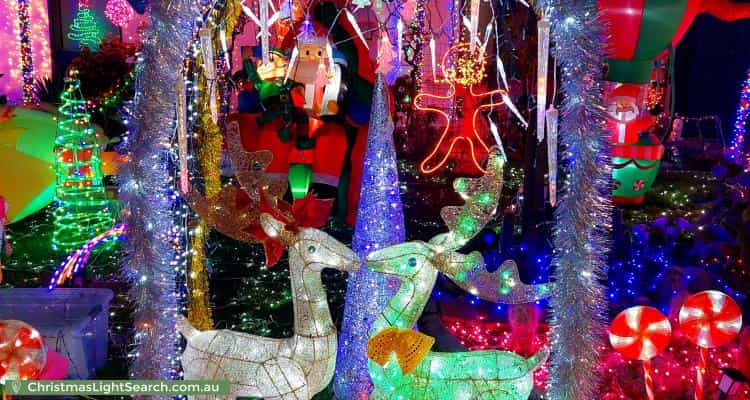 Christmas Light display at 1 Snowdon Street, West Beach