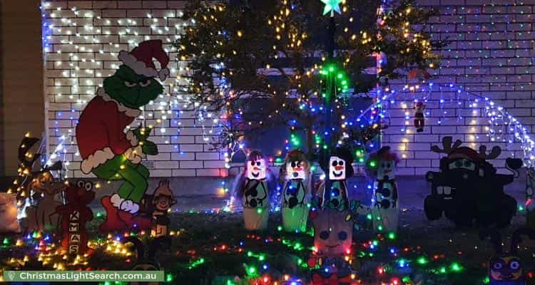 Christmas Light display at 52 Alawoona Road, Munno Para