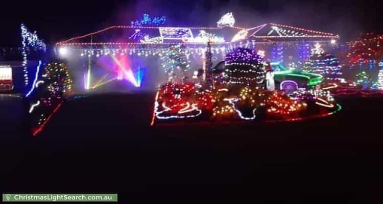 Christmas Light display at  Starchenko Court, Carrum Downs