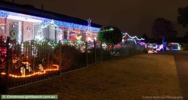 Christmas Light display at  Starchenko Court, Carrum Downs