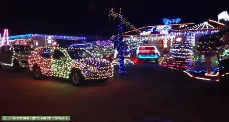 Christmas Light display at  Starchenko Court, Carrum Downs