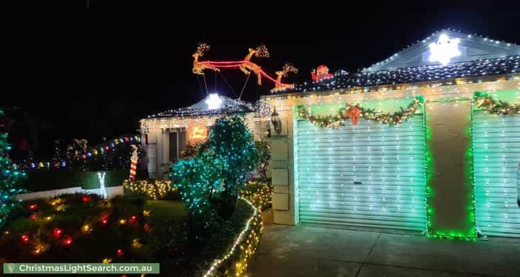 Christmas Light display at 2 Hartsmere Drive, Berwick