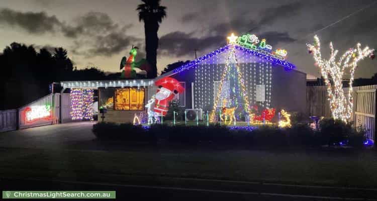 Christmas Light display at 57 Solar Drive, Whittington