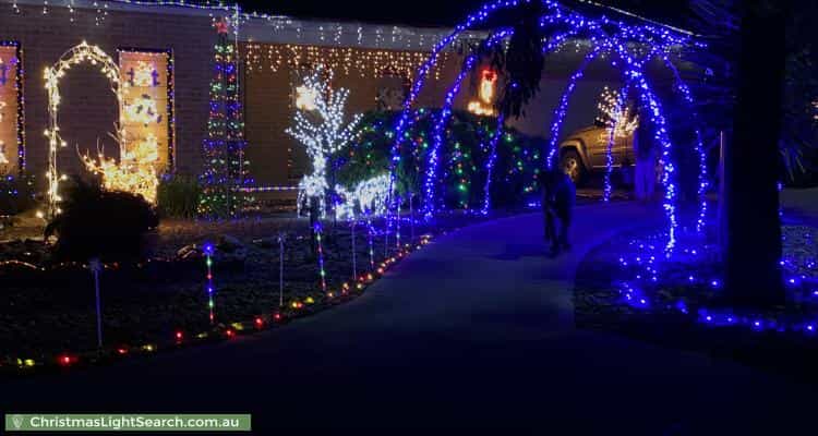 Christmas Light display at 13 Derwent Close, Caroline Springs