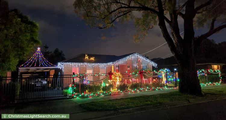 Christmas Light display at 7 Medway Crescent, Boronia