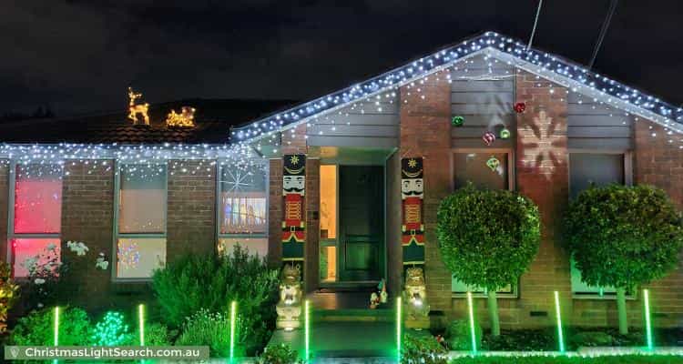 Christmas Light display at 7 Medway Crescent, Boronia