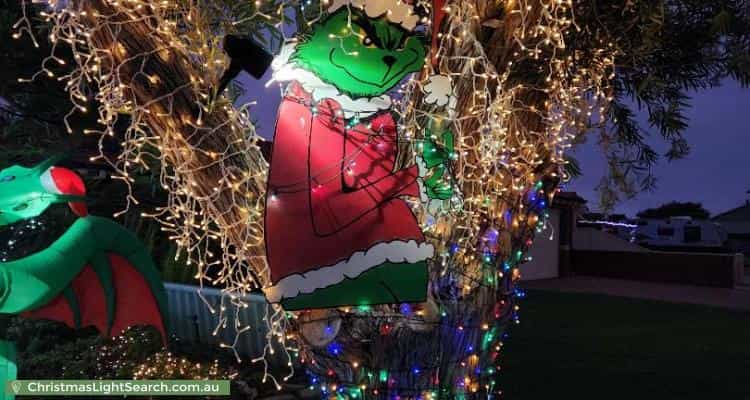 Christmas Light display at 17 Jib Close, Waikiki
