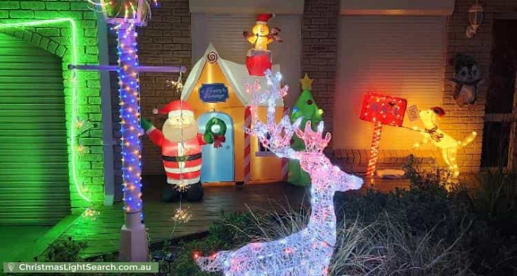 Christmas Light display at 17 Jib Close, Waikiki