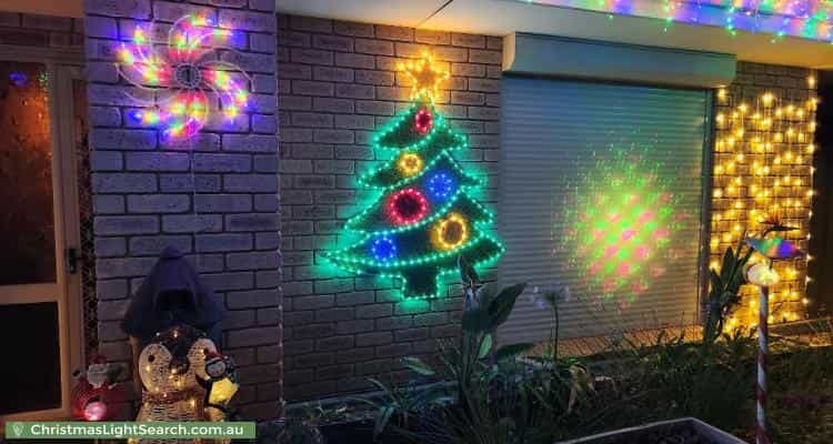 Christmas Light display at 17 Jib Close, Waikiki