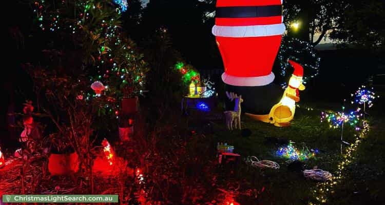 Christmas Light display at 15 Bayview Road, Emerald
