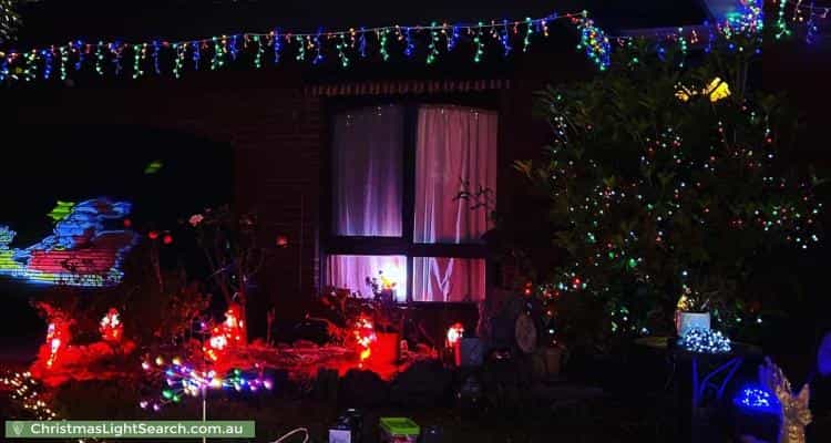 Christmas Light display at 15 Bayview Road, Emerald