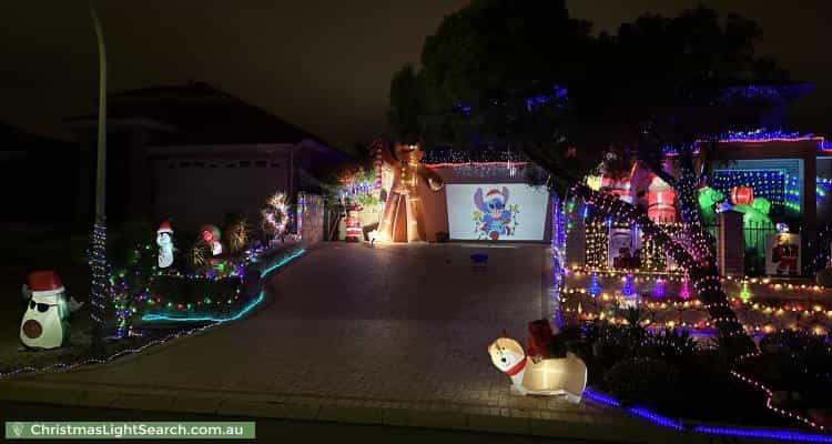 Christmas Light display at 21 Ocean Shores Edge, Connolly