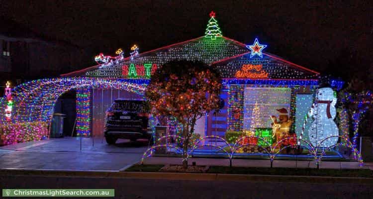 Christmas Light display at 12 Bourne Ridge, Oran Park
