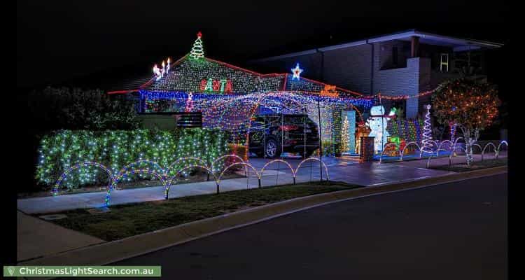 Christmas Light display at 12 Bourne Ridge, Oran Park
