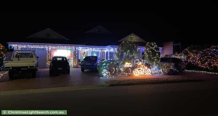 Christmas Light display at 6 Carlisle Court, Hallett Cove
