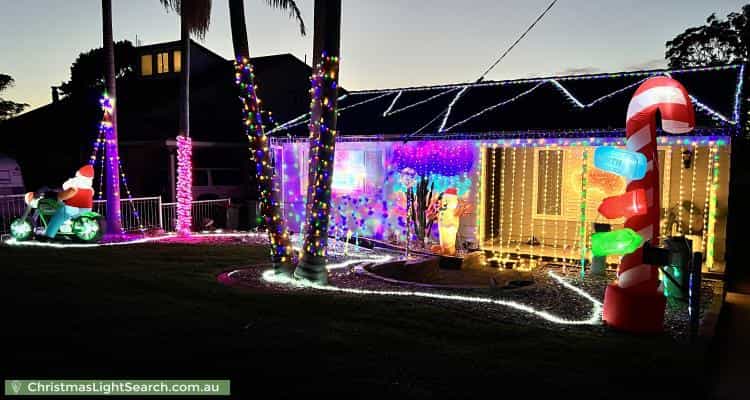 Christmas Light display at 40 Kawana Avenue, Blue Haven