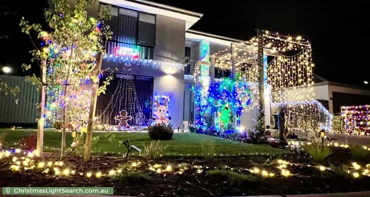 Christmas Light display at 69 Castella Drive, Caversham