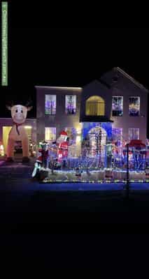 Christmas Light display at 9 Kintore Avenue, Kilburn