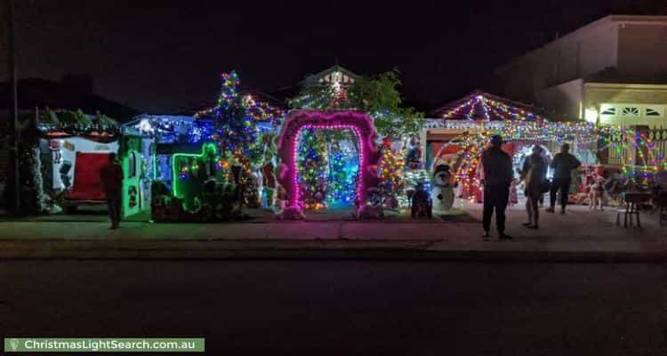 Christmas Light display at 8 La Salle Road, Alexander Heights