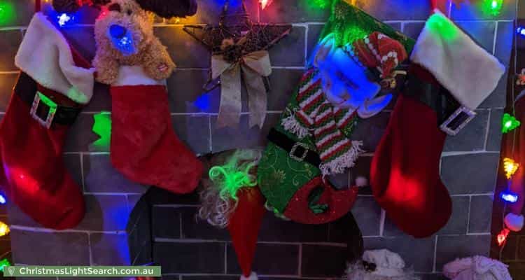 Christmas Light display at 8 La Salle Road, Alexander Heights