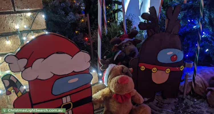 Christmas Light display at 8 La Salle Road, Alexander Heights