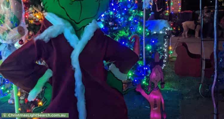 Christmas Light display at 8 La Salle Road, Alexander Heights