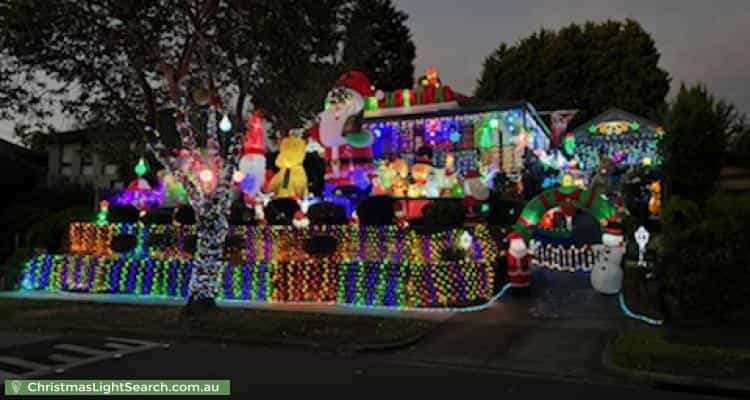 Christmas Light display at 29 Darvall Street, Donvale