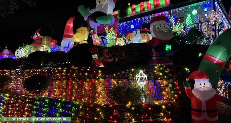 Christmas Light display at 29 Darvall Street, Donvale