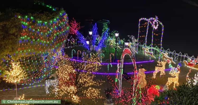 Christmas Light display at  Samson Court, Duncraig