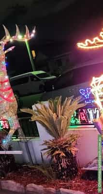 Christmas Light display at 51 Mountford Avenue, Guildford