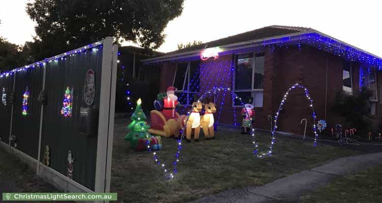 Christmas Light display at 35 Wynden Drive, Frankston