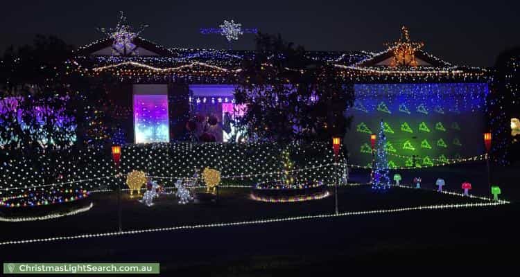 Christmas Light display at 4 Nyarrin Place, Cranbourne West