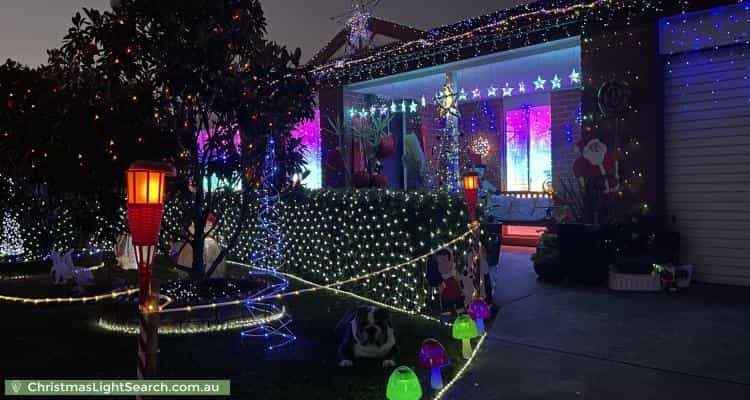 Christmas Light display at 4 Nyarrin Place, Cranbourne West