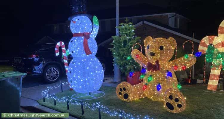 Christmas Light display at 14 Murrumba Place, Castle Hill