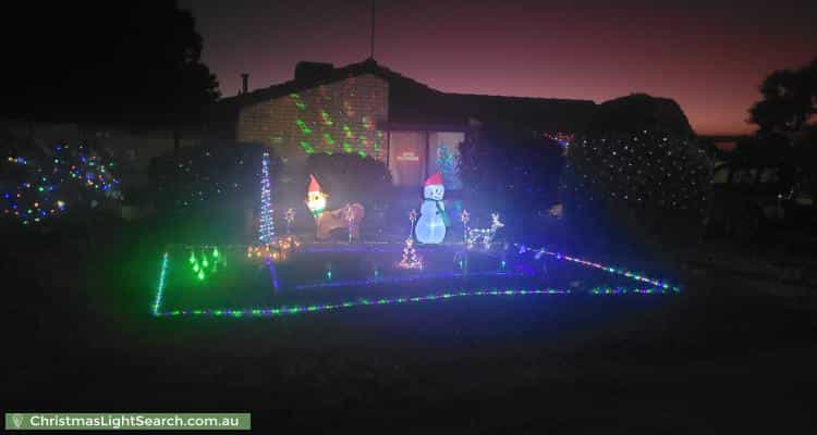 Christmas Light display at 32 Wilterna Crescent, Smithfield