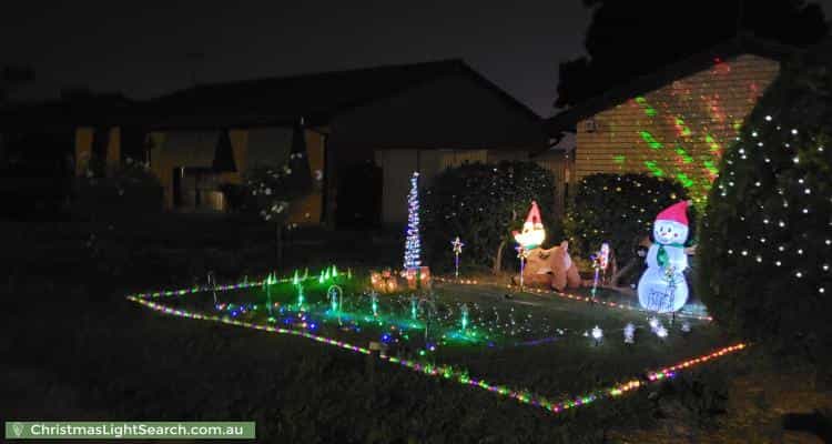 Christmas Light display at 32 Wilterna Crescent, Smithfield